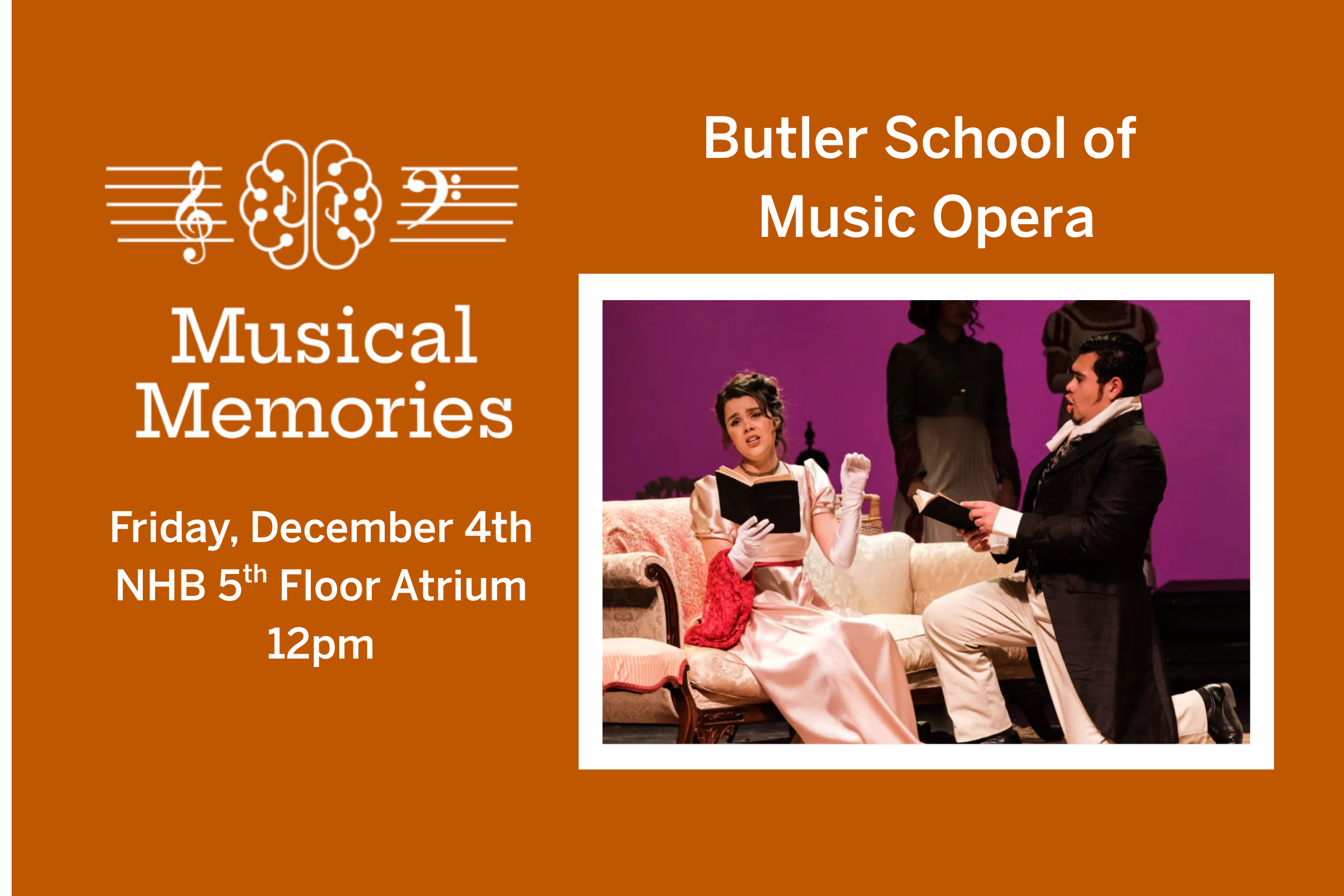 Musical Memories Butler School of Music Opera